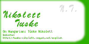 nikolett tuske business card